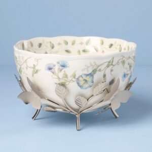 Anniversary Floral Display Bowl with Metal Stand